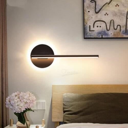 Nordic Simple Rectangle LED Aisle Stairs Spin Wall Lamp Fixtures Modern Living Dining Room Sconces Bedroom Decor Light Luminaria