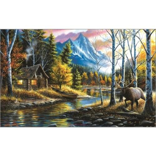 Counted Cross Stitch Kits Needlework Embroidery - Crafts 14 ct Aida DMC Color DIY Arts Handmade Home Decor - Livin' the Dream