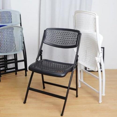 9999 Plastic Folding Chair Breathable Comfortable Hollow Chair Backrest Chair With Writing Board Business Meeting Chair