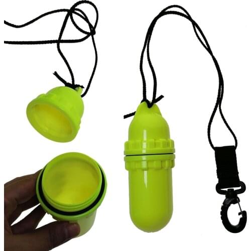 Waterproof Cylindrical Dry Box with Quick Clip For Scuba Diving Snorkeling Kayak Water Sports Egg Box