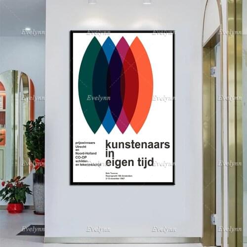 Otto Treumann Exhibition Poster Artists In Their Own Time 1967 Modern Home Decor Prints Wall Art Canvas Modular Pictures Gift