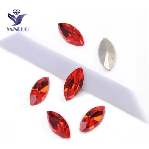 YANRUO 4200 Hyacinth Sewing Rhinestone K9 Crystal Sewn Rhinestones Claws DIY Stones Pointback Strass For Jewelry Decor