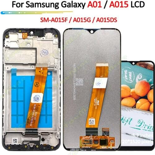 For Samsung Galaxy A01 A015 LCD Display Touch Screen Digitizer A015F A015G A015DS Assembly Replacement For samsung a01 lcd
