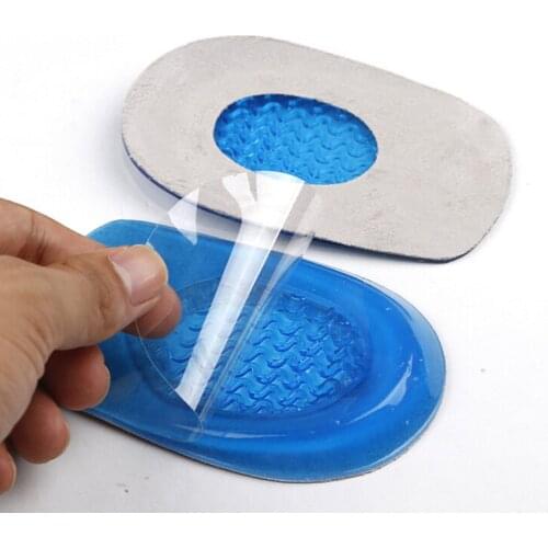 1Pair Silicon Gel Heel Cushion Insoles Soles Relieve Foot Pain Protectors Spur Support Shoe Pad Feet Care Inserts Man And Women