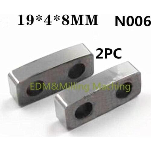2PC Wire EDM Machine N006 Z248W0200200 19*4*8mm Tungsten Carbide Power Feed Contact For CNC Makino U32/U53/U53K Service