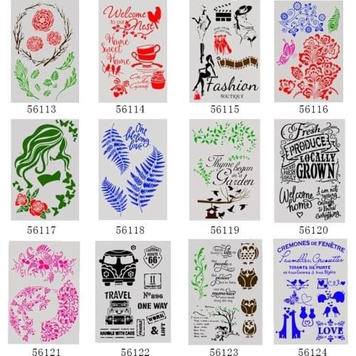 29.5x21cm Big Cake Stencil Stencils for DIY Scrapbooking Plastic Cake Decorating Tools Fondant Template Mold Cake Tools