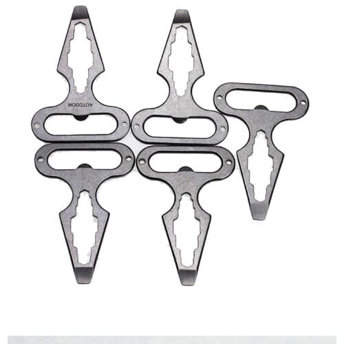 5pcs Keychain Self Defense Supplies Protection Tools Stainless Steel Bottle Opener Personal Defense Safety Security