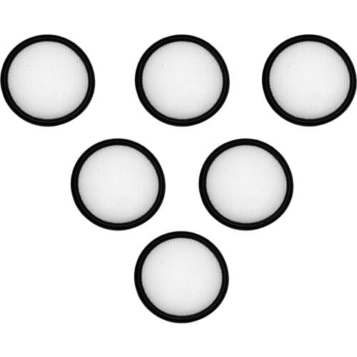 6Pcs Suitable for Proscenic P8 Tool 98X90X14mm Accessories Filter Vacuum Cleaner White+Black Pack Parts Useful Durable