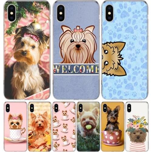 Hot Yorkshire terrier dog puppy Phone Case for Apple iphone 11 12 Mini Pro XR X Xs Max 7 8 6 6s Plus 7G 6G 5G 5S 5 SE + Customiz
