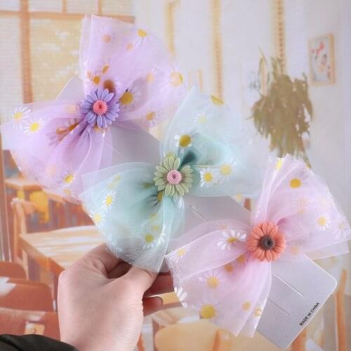 Colored Yarn Childrens Hairpin Super Large Bow Sequins Love Kids Hair Clips Baby Girls Hair Accessorie