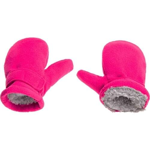 Toddler Infant Winter Mittens Lined with Fleece Easy-on Baby Boy Girls Warm Thick Gloves Outdoor