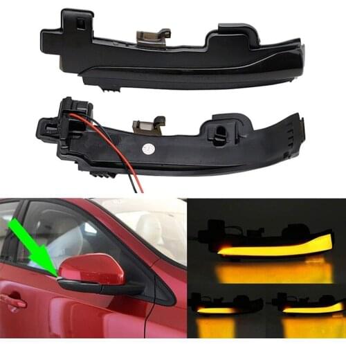 DHBH-Dynamic LED Side Mirror Turn Signal Lights for Volvo S60 CC V60 CC S60 II S80 II V70 III Rear View Mirror Indicator