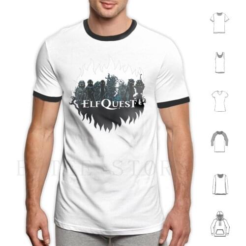 Elfquest : Trouble In The Woods T Shirt Print Cotton Elfquest Cutter New Moon Fantasy Elf Comics Elf Chief Quest Final Quest