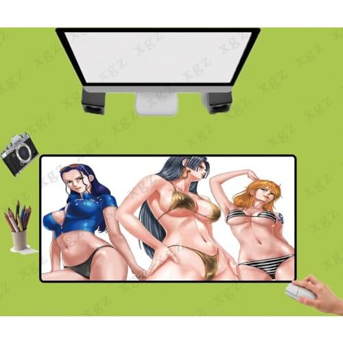 XGZ Sexy Girl Big Ass Large Size Gaming Mouse Pad Lock Edge Mosepad Laptop Pc Game Gamer Computer Accessory Size Can Be Selected