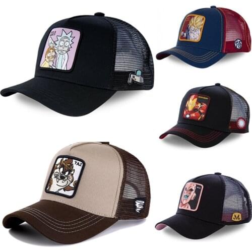 New Brand All Anime Snapback Cap Cotton Baseball Cap Men Women Hip Hop Dad Mesh Hat Trucker Dropshipping