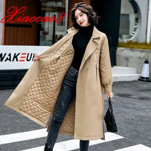 Fashion Women Cotton Padded Long Winter Jacket Coat Solid Elegant Windbreaker 2021 Fashion Womens Autumn Jacket Outwear