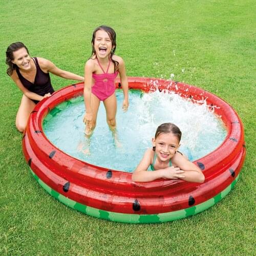 168x38cm inflatable watermelon paddling pool, safe high-density PVC plastic family entertainment and childrens paddling pool