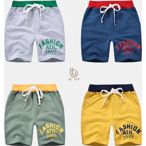 2021 new summer childrens shorts pants Korean sports pants boys and girls shorts