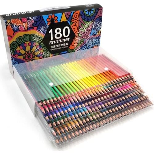 New 48/72/120/160/180 Professional Oil Color Pencil Set Watercolor Drawing colored pencils wood colour coloured pencils kids