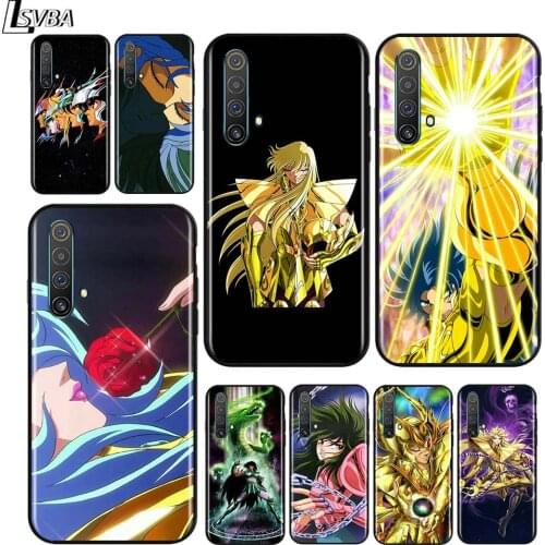 Falls Saint Seiya Shiryu Anime for OPPO Realme V15 X5 X3 X50 X7 X2 C17 C11 C3 C2 7 7i 6 6S 6i 5 Narzo 20 Pro Black Phone Case