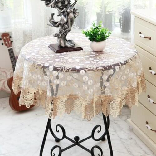 PASAYIONE Lace Tablecloths On The Table