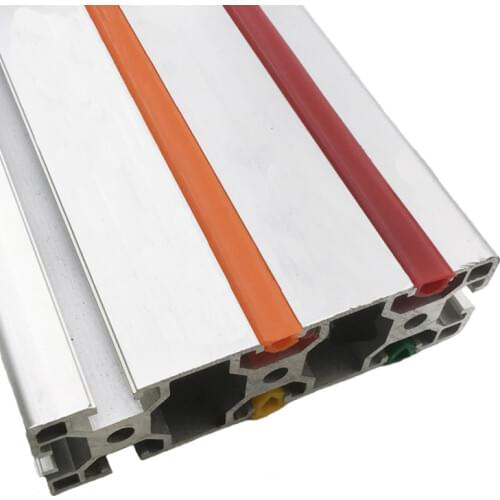 1meter 20/30/40/50 series 6mm/8mm /10mm flat seal for 2020 aluminum profile soft Slot Cover/ Panel Holder C-Beam machine