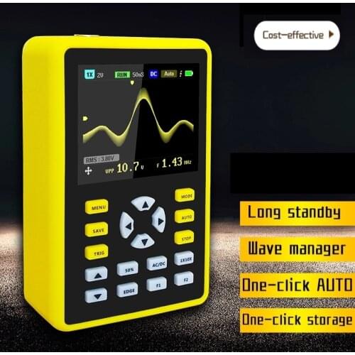 SJAMING Handheld Mini Oscilloscope Digital Portable Kit with 100MHz Bandwidth 500MS/s Sampling Rate