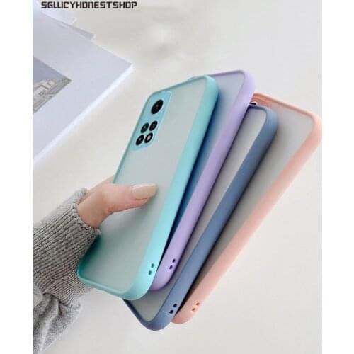 Shockproof Matte Case For Xiaomi Poco X3 NFC Mi 10T Pro 10 Lite 11 Redmi Note 9T 9 8 Pro 9s CC9 E K20 Camera Protect Back Cover