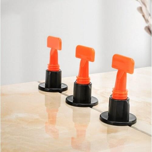 Ceramic tile leveler tiling positioning and leveling device rotating tiling steel pin sticking auxiliary tool