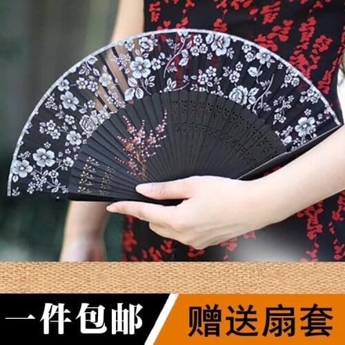 Fan Classical Chinese Style Womens Silk Fan Ancient Style Small Folding Fan Silk and Wind Japanese Folding Gift Fan
