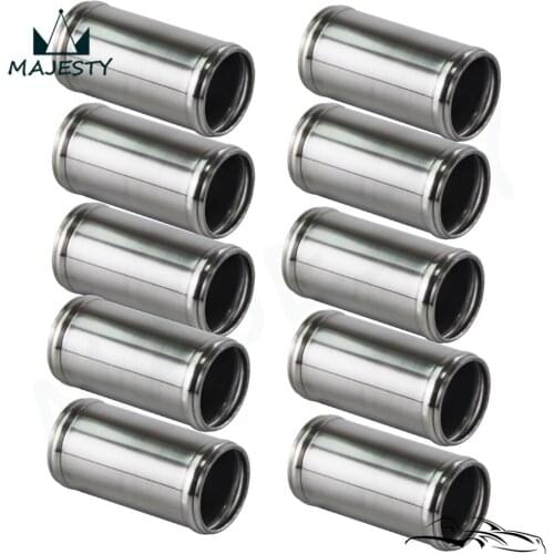 1.5'' 38mm Aluminum Hose Adapter Tube Joiner Pipe Coupler Connector 10PCS L=3