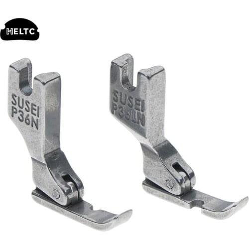 1PCS Industrial Sewing Machine Flatcar Unilateral Presser Foot Steel-Sided Zipper Foot P36LN / P36N Presser Foot