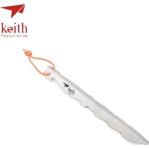 2pcs/ Lot Keith Portable Titanium Tent Stakes Tents Pegs Outdoor Accessories