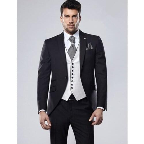 2021 Latest Coat Pant Design Formal Men Suit Slim Fit 3 Piece Tuxedo Prom Wedding Suits For Men Groom Bridegroom Terno Masculino