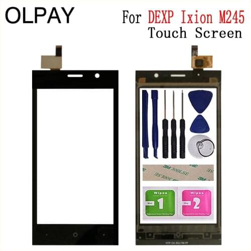 4.5 inch Mobile Touch Screen Panel For DEXP Ixion M245 Touch Screen Digitizer Glass Sensor Tools Free Adhesive And Wipes