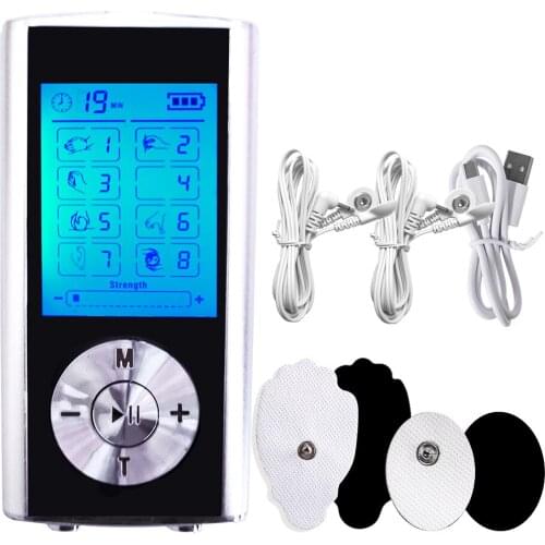 8 Modes Low Frequency Eletric EMS Compex Muscle Massage Stimulator Tens Machine Electrodes Pressotherapy Pad Massager For Body