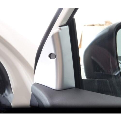 ABS Chrome Car Front Interior triangle Cover Trim Sticker Decoration For Nissan Qashqai J11 2015 2016 2017 2018 2019 Accessories