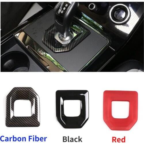 Car Interior Accessory For Land Rover Range Rover Evoque L551 19-20ABS Carbon Fiber Texture Center Console Gear Shift Cover Trim