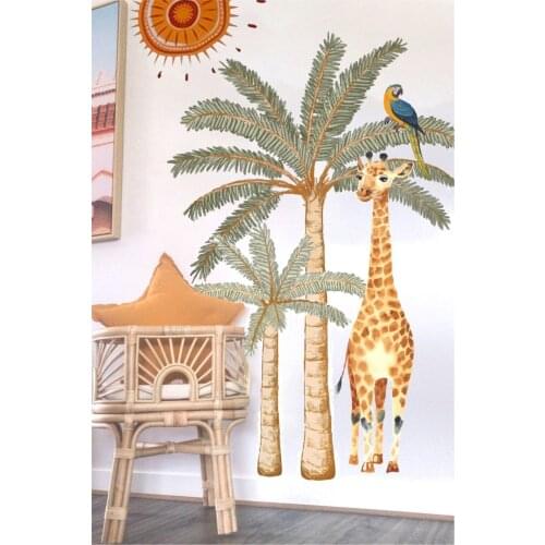 Big size Desert Oasis Child Room Wall Adhesive Home Decor Pvc Foil Accessories Self-Adhesive Wall Paper Kids Nursery Trend