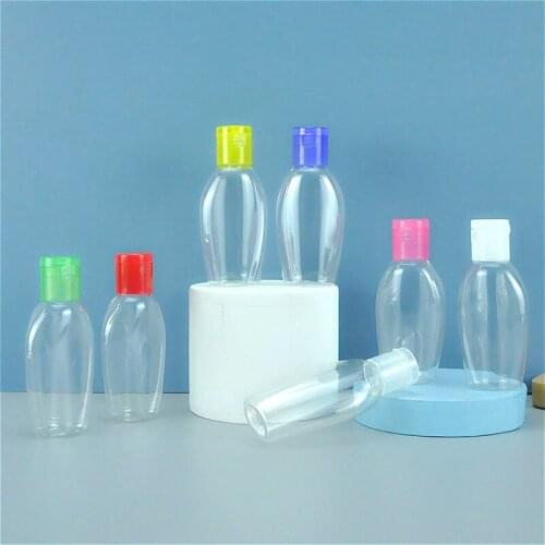 60ml 2 OZ Clear Bottle Can Be Squeezed Shampoo Bottle Nice for Liquid Soap Facial Cleanser Bath Lotion 20pcs/lot P261