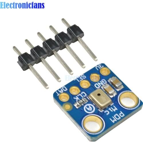 Digital MP34DT01 Microphone Module Simple Pulse Density Modulation Output PDM Digital MEMS Microphone Module