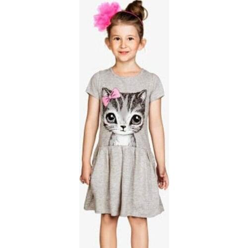 Children Girls Dresses Girl Short Sleeve Clothing Kids Clothes Princess Dresses Fashion Cotton Child Dress