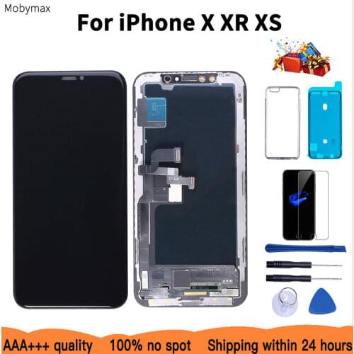 AAAA 100% New OLED Lcd For iPhone X XR Display Wholesale Price From Factory Display For iPhone XS Screen 100% Test Good 3D Touch