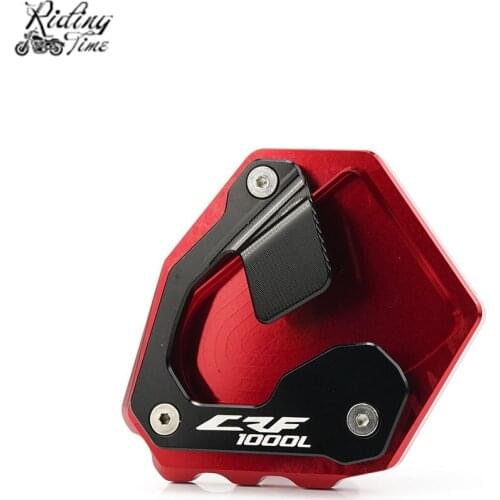 For Honda CRF1000L CRF 1000L Africa Twin CNC Kickstand Foot Plate Side Stand Extension Pad Side Stand Enlarge