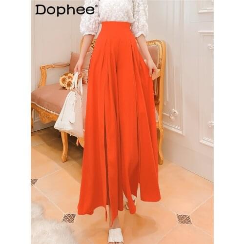 Dophee Women's Wide Trousers