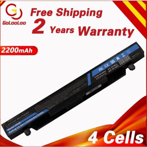 Golooloo 2200mAh 14.8V A41N1424 Laptop Battery for ASUS ROG ZX50 ZX50J ZX50JX GL552 GL552J GL552JX GL552V GL552VW FX-PLUS Series