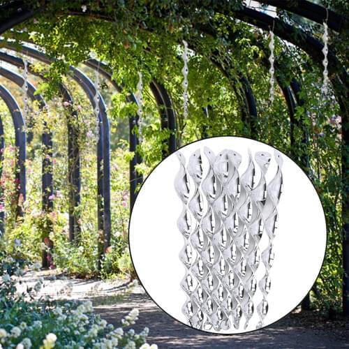Hanging Protect Crop Deterrent Repellent Pigeons Reflective Safe Bird Scare Rod Garden Spiral Design Outdoor Portable