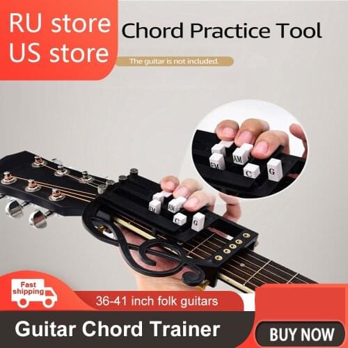 Upgraded One-Key Guitar Chord Trainer Chord Learning Assisted Tool Folk Guitar Chord Practice Tool 25 Chords for Beginners