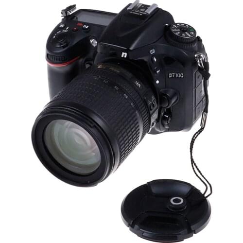 New 2Pcs DSLR Lens Cover Cap Holder Keeper Strap Cord String Leash Rope For DSLR Digital Film Camera