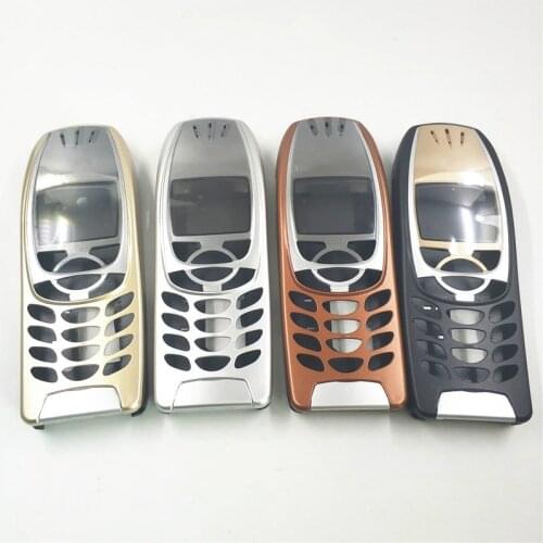 New For Nokia 6310 Cover Case Housing 6310i Battery Door Middle Frame Front Bezel Replace Part NO Phone Keyboard Keypad